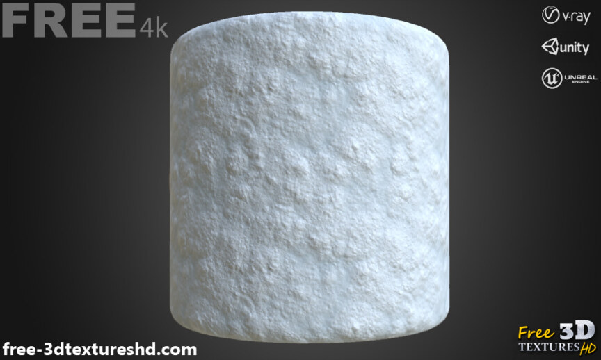 Snow-ground-seamless-3D-texture-PBR-High-Resolution-Free-Download-4K-unity-unreal-vray-render-cylindre