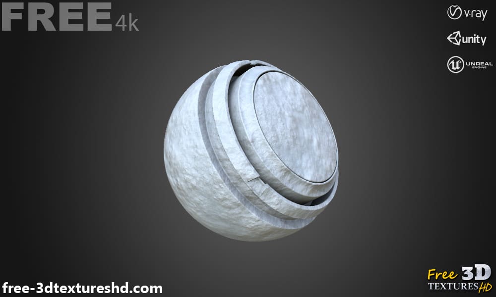 Texture 3D PBR de Neige au Sol Sans Couture en Haute Résolution Téléchargement Gratuit 4K pour Unreal Unity et Vray