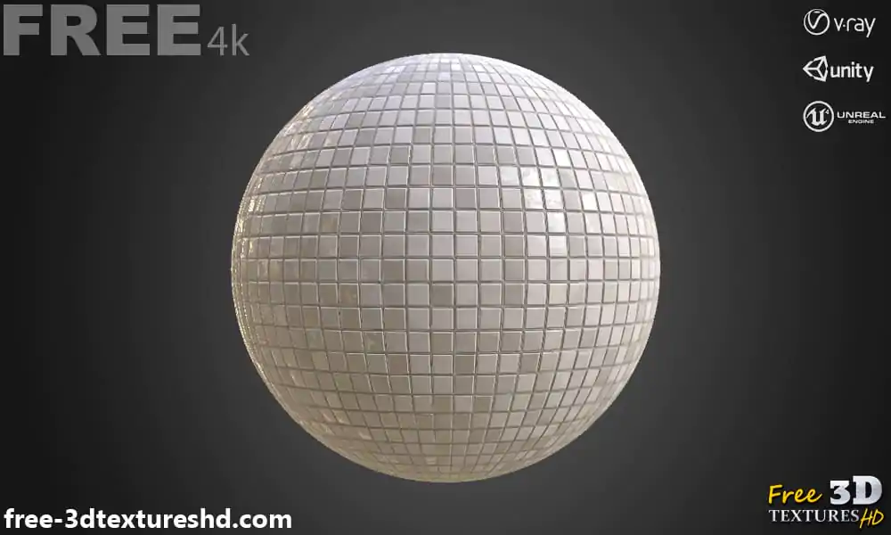white-ceramic-Tiles-3d-texture-PBR-material-background-free-download-4K-Unity-Unreal-Vray-render