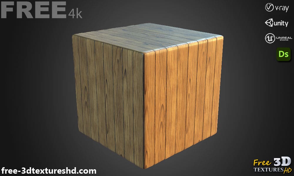 Textures PBR de Planche en Bois Substance 3D Designer SBS et SBSAR Téléchargement Gratuit