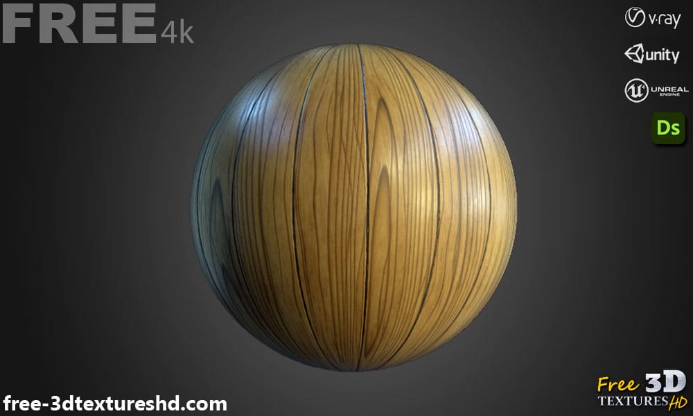 Texture de Planches de Bois Matériau PBR Haute Résolution Substance 3D Designer SBS + générateur SBSAR Téléchargement Gratuit