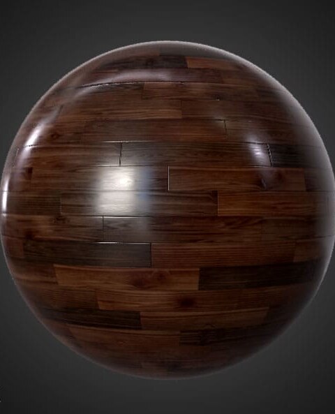 Générateur de Textures PBR de Parquet en Bois Rouge Foncé Substance SBSAR Téléchargement Gratuit