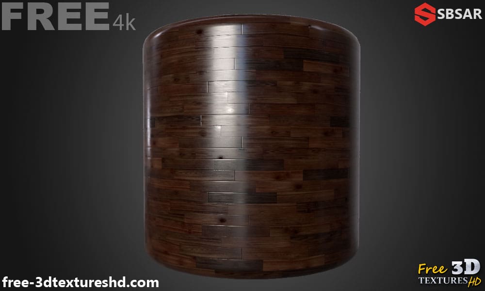 Générateur de Textures PBR de Parquet en Bois Rouge Foncé Substance SBSAR Téléchargement Gratuit