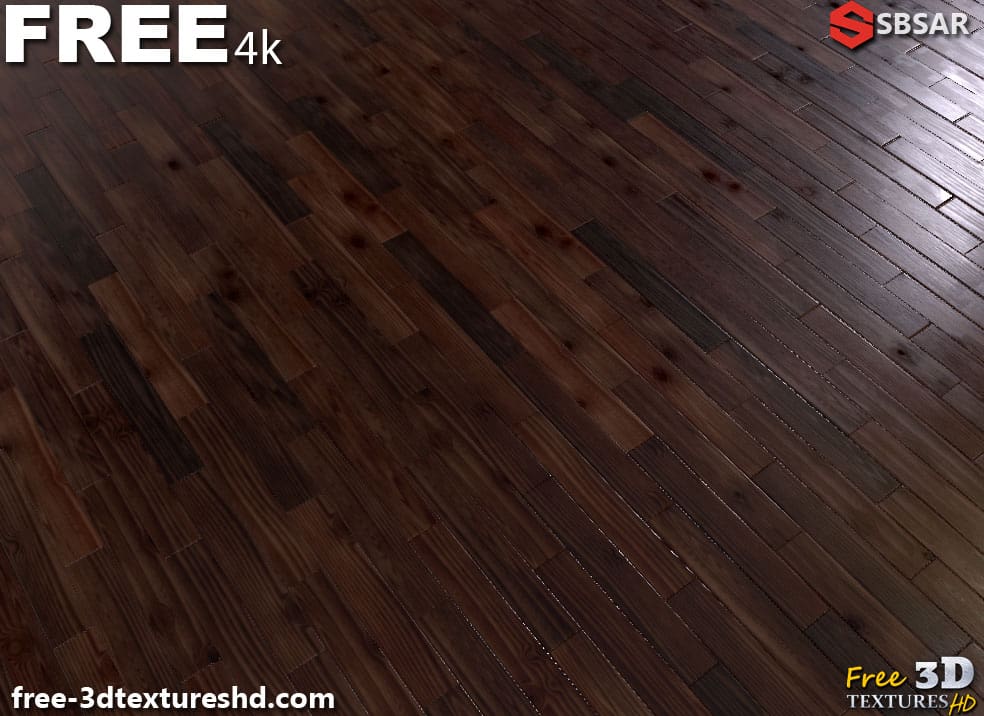 Générateur de Textures PBR de Parquet en Bois Rouge Foncé Substance SBSAR Téléchargement Gratuit