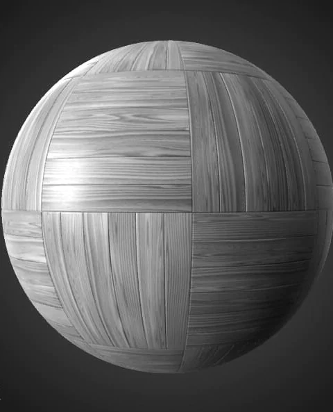 White Grey Wood Floor Parquet Basket Square Style Generator Substance SBSAR Free Download 4K High Resolution