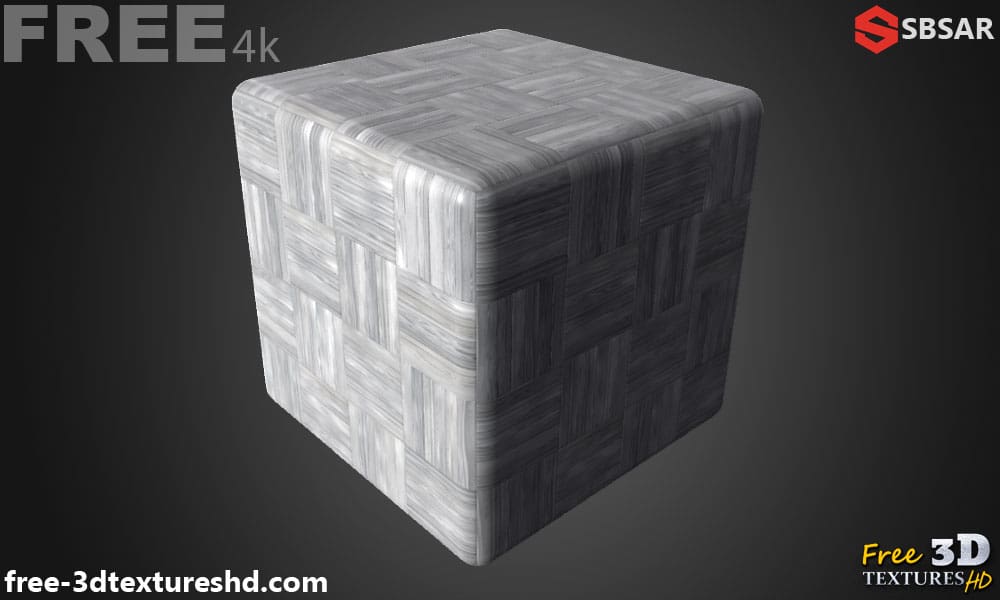 Générateur de textures PBR de parquet carré blanc gris bois Substance SBSAR Téléchargement gratuit