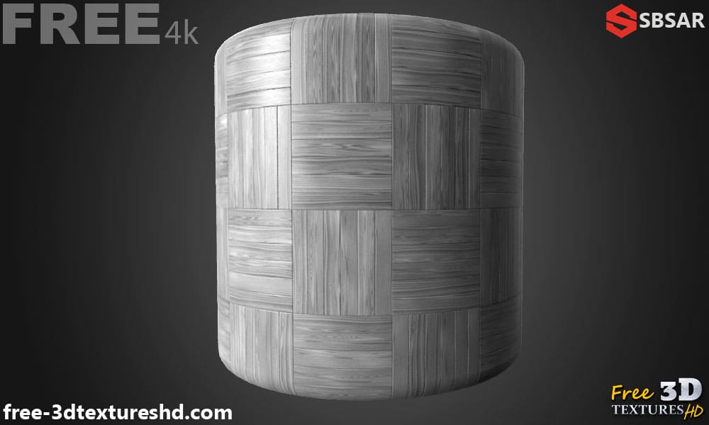 Générateur de textures PBR de parquet carré blanc gris bois Substance SBSAR Téléchargement gratuit