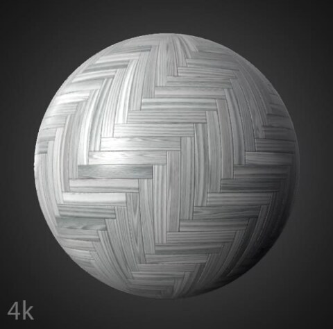 Générateur de textures PBR de parquet en bois blanc style chevron format Substance SBSAR téléchargement gratuit