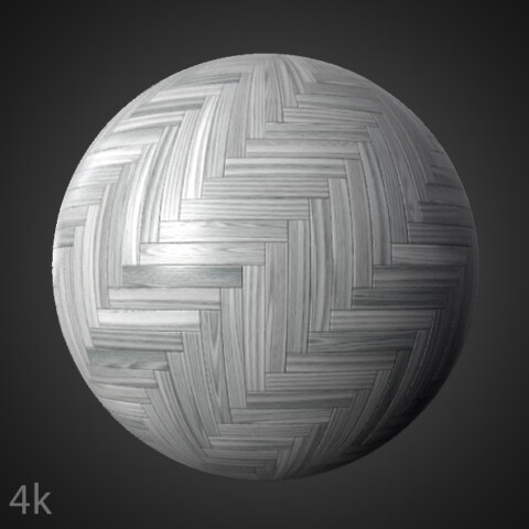 White Wood Floor Parquet Herringbone Style Generator Substance SBSAR Free Download 4K High Resolution