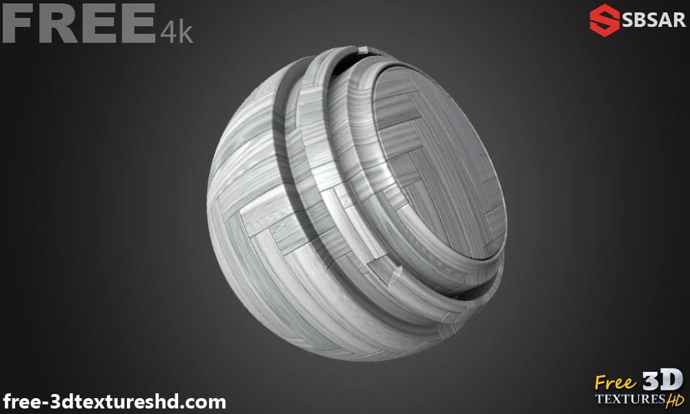 Générateur de textures PBR de parquet en bois blanc style chevron format Substance SBSAR téléchargement gratuit