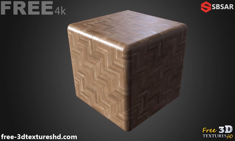 Générateur de Textures PBR de Parquet en Bois Style Chevron Substance SBSAR Téléchargement Gratuit