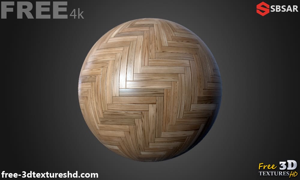 Générateur de Textures PBR de Parquet en Bois Style Chevron Substance SBSAR Téléchargement Gratuit