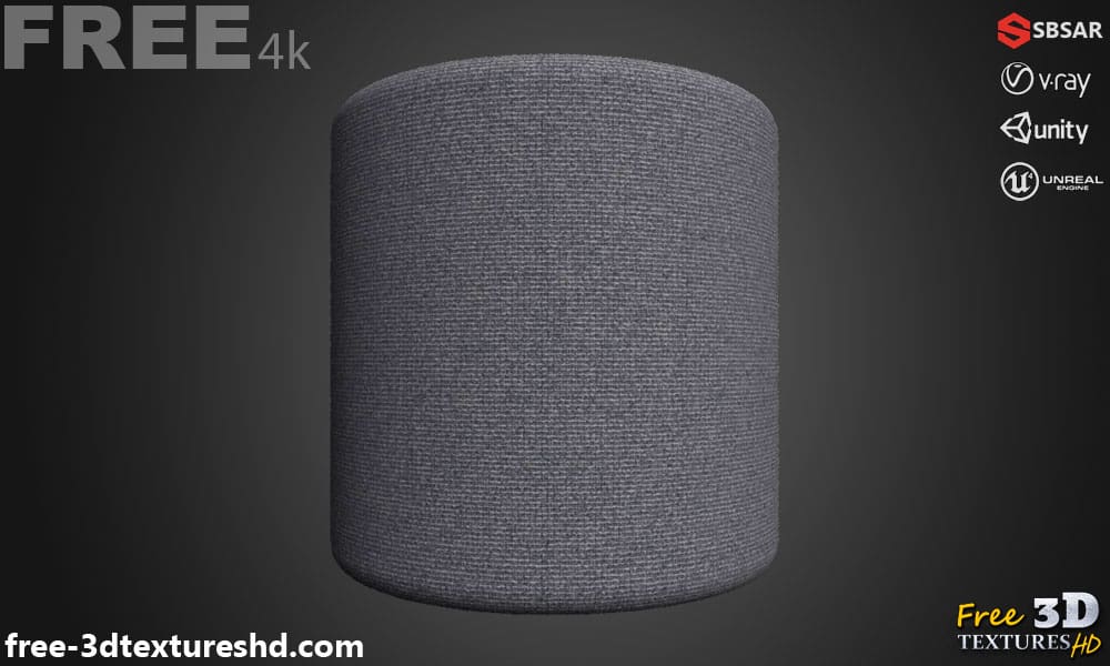 Texture PBR en tissu de tapis bleu 3D Téléchargement gratuit Substance haute résolution SBSAR Unity Unreal Vray Maps