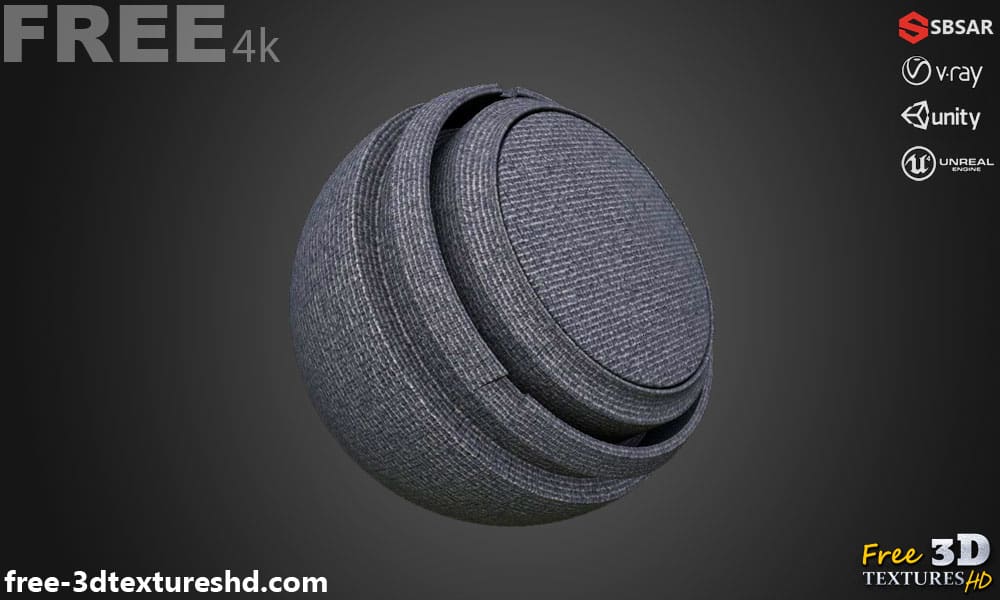 Substance SBSAR Tapis Bleu Téléchargement Gratuit Texture PBR 3D Haute Résolution pour Unity Unreal Vray