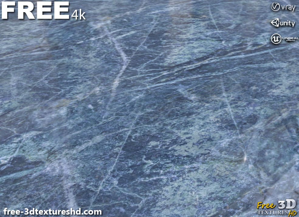 Téléchargement gratuit de texture de tuile de marbre bleu SBSAR PBR 4K haute résolution pour Unity, Unreal Engine et Vray