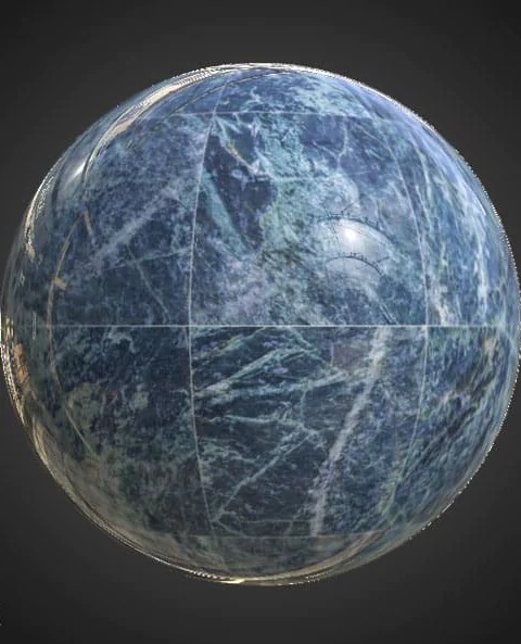 Blue Marble Tile Substance SBSAR PBR Texture Free Download 4K High Resolution for Unity, Unreal Engine, and Vray