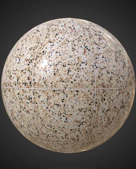 Ceramic Floor Tile Terrazzo Pattern Seamless Substance SBSAR PBR Texture Free Download 4K High Resolution for Unity, Unreal Engine, and Vray