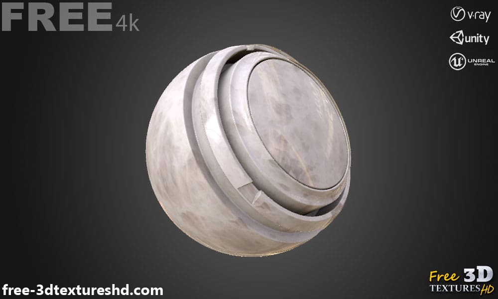 Texture PBR en marbre de quartz cristallin en haute résolution Téléchargement gratuit 4K pour Unreal Unity et Vray