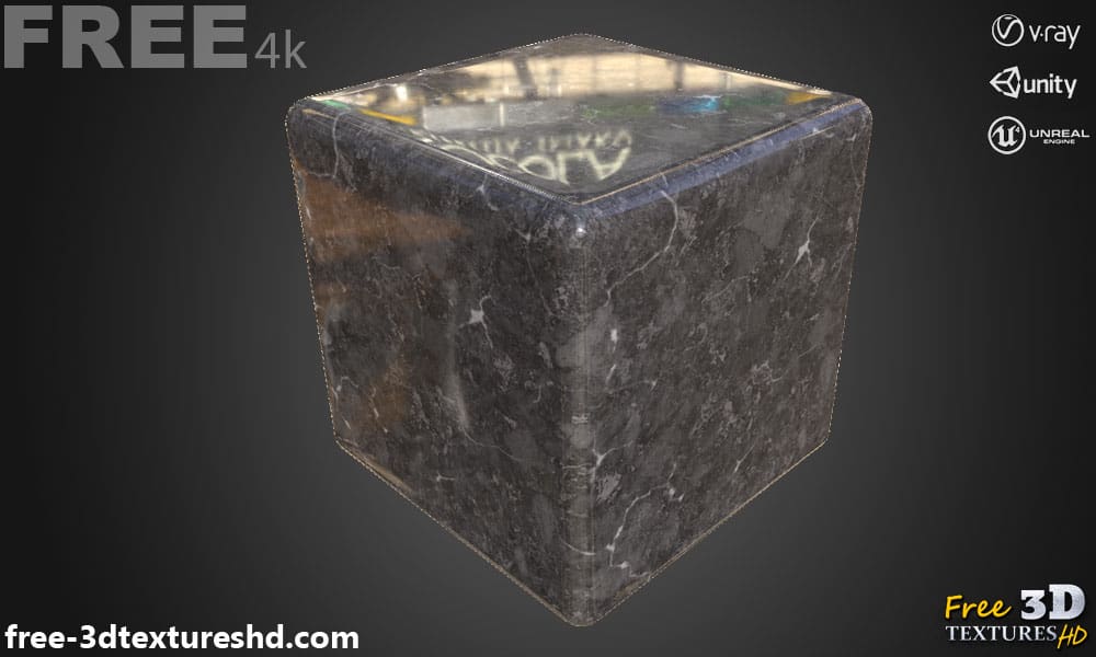 Téléchargement gratuit de texture de carrelage en marbre gris sans couture SBSAR PBR haute résolution Unreal Vray