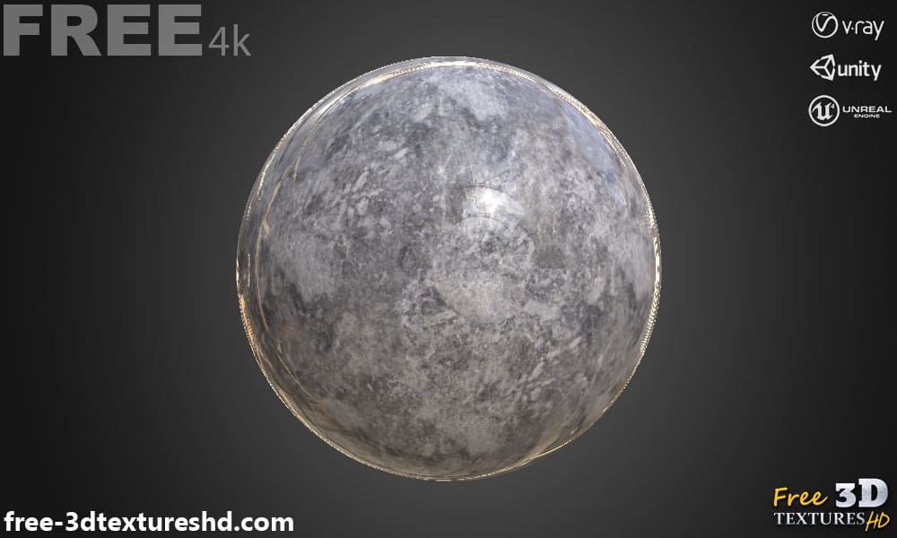 Téléchargement gratuit de texture de carrelage en marbre gris SBSAR PBR 4K haute résolution pour Unity, Unreal Engine et Vray