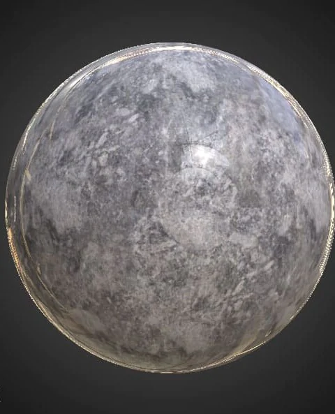 Grey Marble PBR Texture 3D Free Download High Resolution Unity Unreal Vray