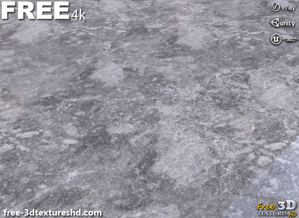 Téléchargement gratuit de texture de carrelage en marbre gris SBSAR PBR 4K haute résolution pour Unity, Unreal Engine et Vray