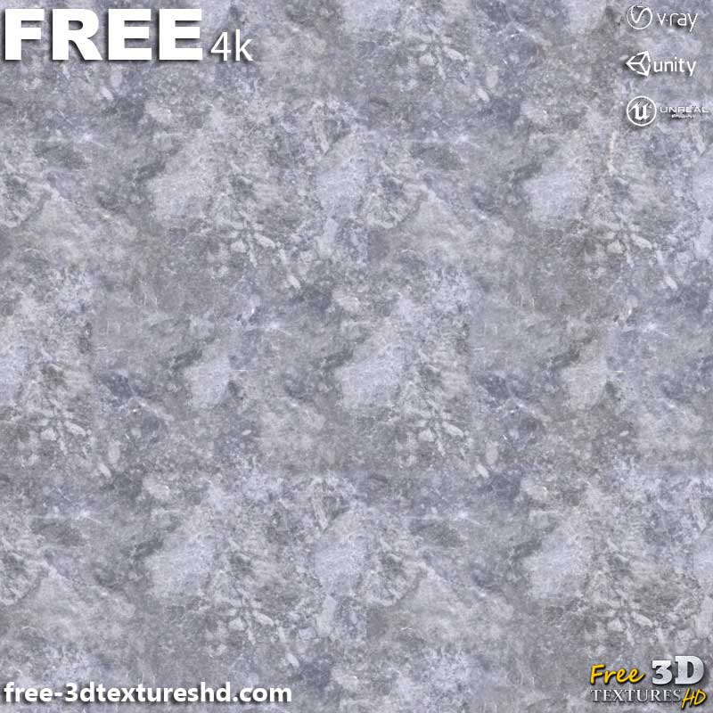 Texture PBR de marbre gris en haute résolution Téléchargement gratuit 4K pour Unreal Unity et Vray
