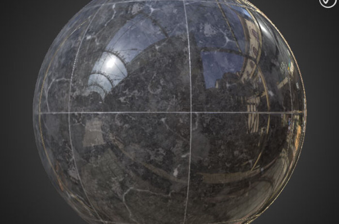 Téléchargement gratuit de texture de carrelage en marbre gris sans couture SBSAR PBR haute résolution Unreal Vray