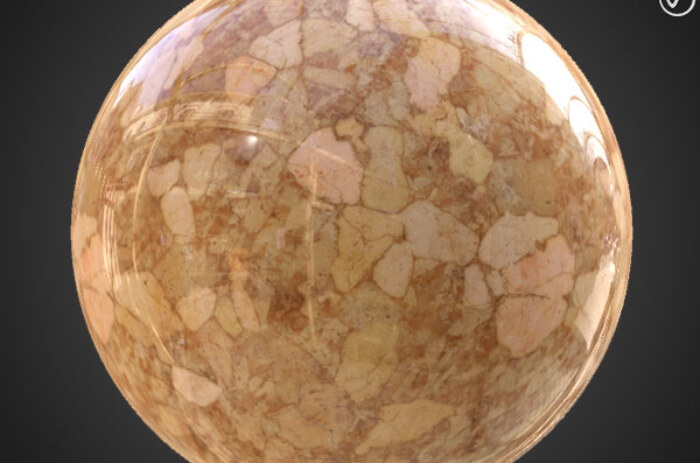 Texture PBR en marbre rouge brun italien 3D Téléchargement gratuit Haute résolution Unity Unreal Vray