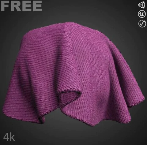 Kitten Wool Fabric PBR Texture 3D Free Download High Resolution Substance SBSAR Unity Unreal