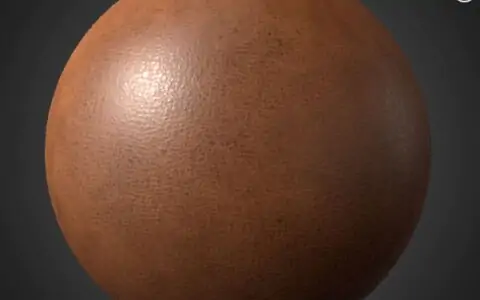 Texture 3D SBSAR en cuir naturel marron PBR Téléchargement gratuit 4K haute résolution pour Unity, Unreal Engine et Vray