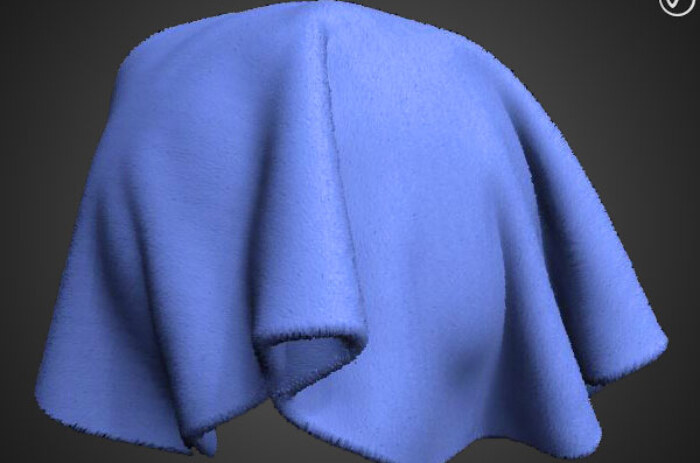 Texture PBR de tissu de bain de serviette haute résolution 4K, téléchargement gratuit pour Unity et Unreal, parfait pour les projets 3D