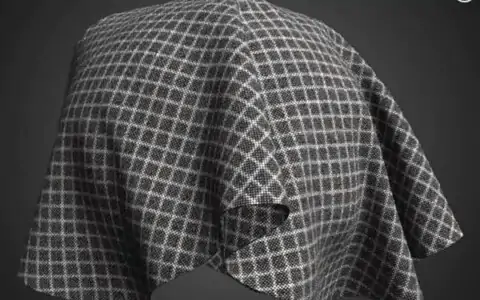 Tissu Tweed Gris Tissu PBR Texture 3D Téléchargement Gratuit Haute Résolution Substance SBSAR Unity Unreal Vray