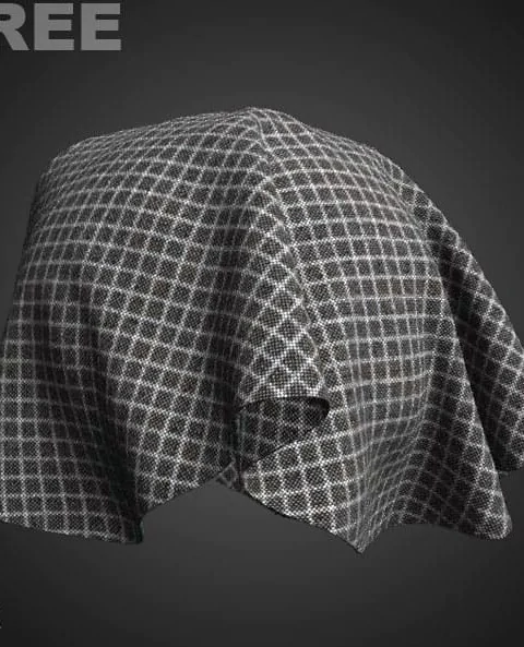 Tweed Cloth Gray Fabric PBR Texture 3D Free Download High Resolution Substance SBSAR Unity Unreal Vray