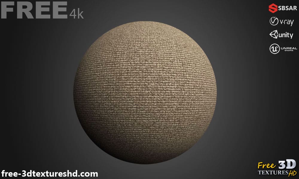 Tissu de tapis beige PBR Texture 3D Téléchargement gratuit Haute résolution Substance SBSAR Unity Unreal Vray Render