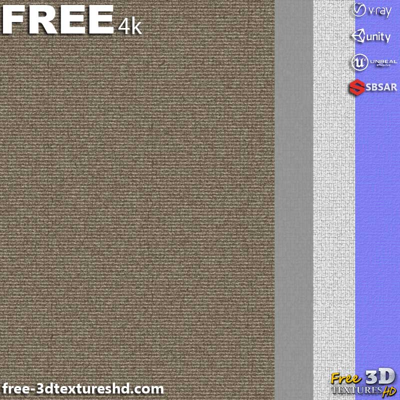 Texture PBR 3D pour tapis beige, téléchargement gratuit, haute résolution, Substance SBSAR, Unity, Unreal, Vray, Render Maps