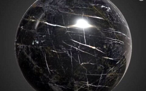 Black Yellow Marble PBR Texture Free Download 4K High Resolution for Unity, Unreal Engine, and Vray