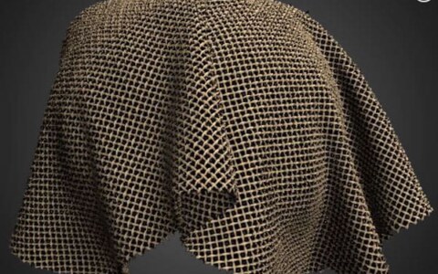 Open Plain Weave Fabric PBR Texture 3D Free Download High Resolution Substance SBSAR Unity Unreal Vray