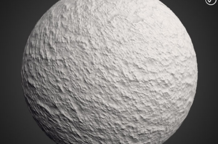 Mur en plâtre brut sans couture, texture SBSAR PBR 3D, téléchargement gratuit 4K haute résolution pour Unity, Unreal Engine et Vray