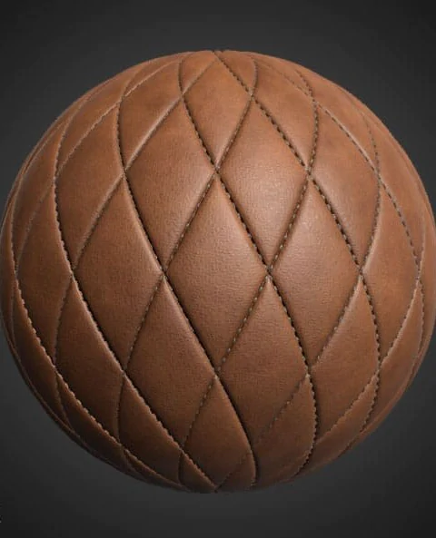 Natural Leather Stitch Substance SBSAR 3D Texture PBR Free Download 4K High Resolution for Unity, Unreal Engine, and Vray