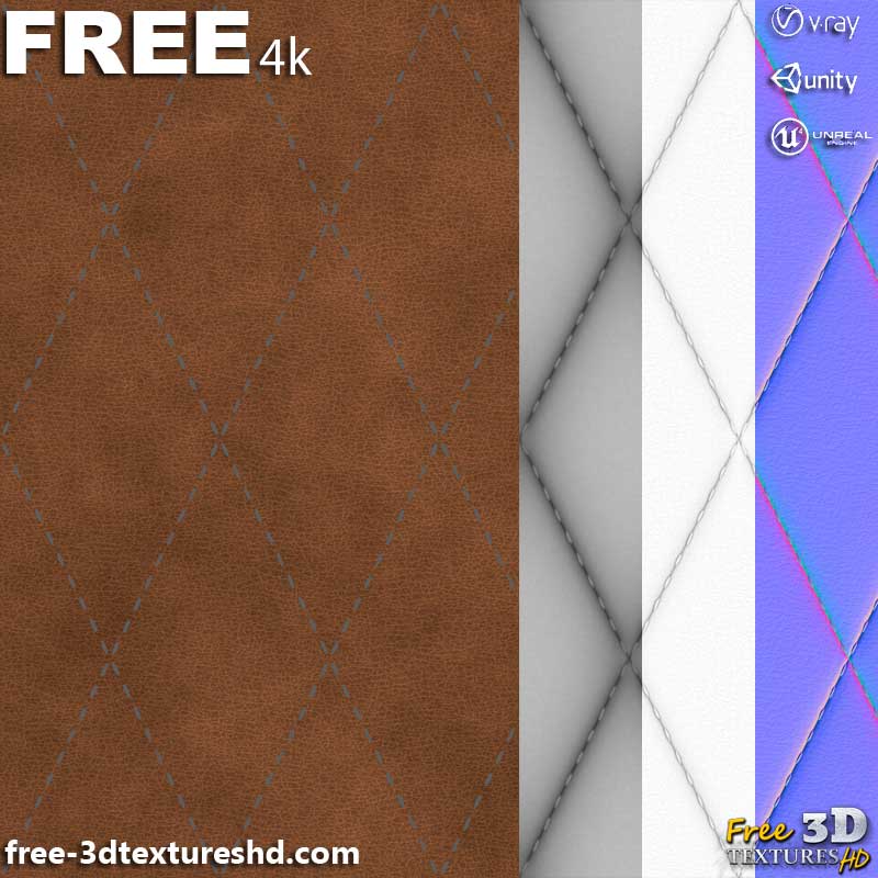 Texture 3D SBSAR de cuir naturel PBR Téléchargement gratuit 4K haute résolution pour Unity, Unreal Engine et Vray