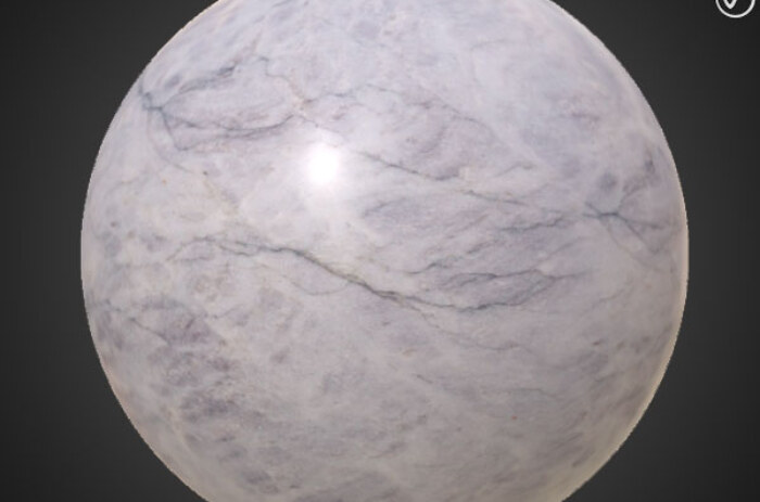 Texture PBR en marbre blanc 3D Téléchargement gratuit Substance SBSAR haute résolution pour des conceptions de surface élégantes et détaillées