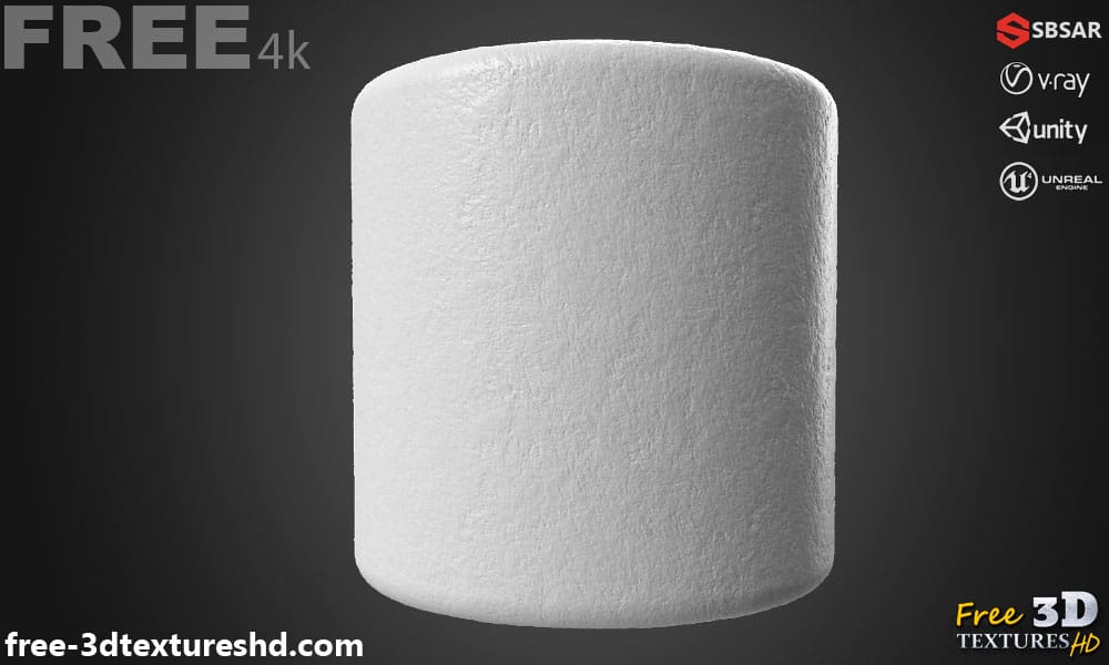 Texture SBSAR sans couture pour mur en plâtre PBR 3D Téléchargement gratuit Haute résolution pour les applications Unity, Unreal et Vray