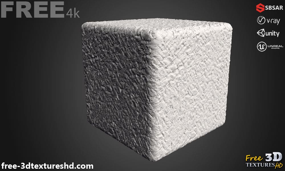 Texture de mur en plâtre de ciment grunge PBR Substance Sbsar Téléchargement gratuit