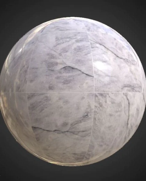 White Marble Floor Tile Substance SBSAR PBR Texture Free Download 4K High Resolution