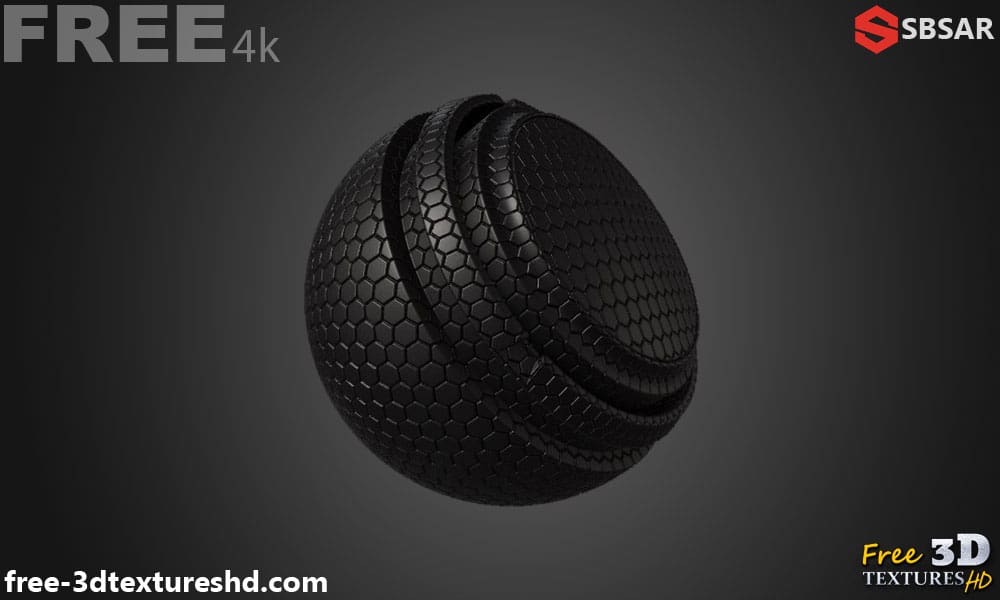 Téléchargement gratuit de texture 3D en caoutchouc et plastique à motif hexagonal. Générateur de substance SBSAR.