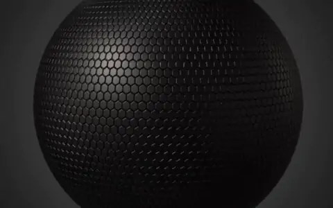 Hexagon Pattern Rubber Plastic 3D Texture Generator Substance SBSAR Free Download for High-Resolution and Detailed Textures