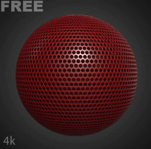 Free download plastic perforated panel 3D texture for Substance Designer. SBSAR.