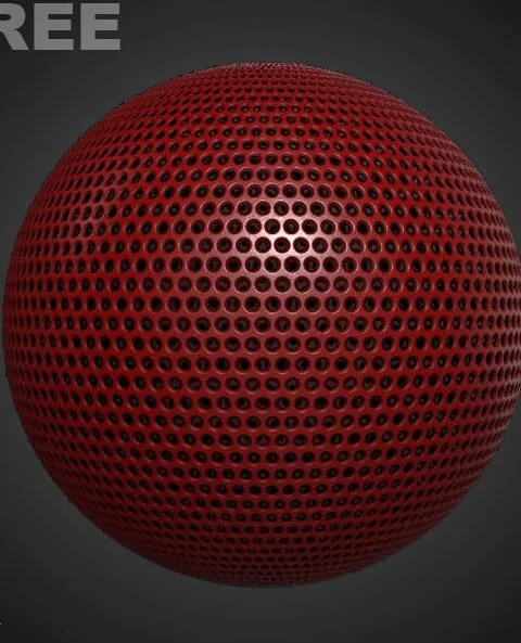 Free download plastic perforated panel 3D texture for Substance Designer. SBSAR.