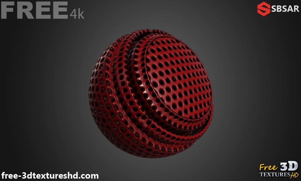 Texture de panneau perforé en plastique 3D gratuite pour Substance Designer. Compatible SBSAR.